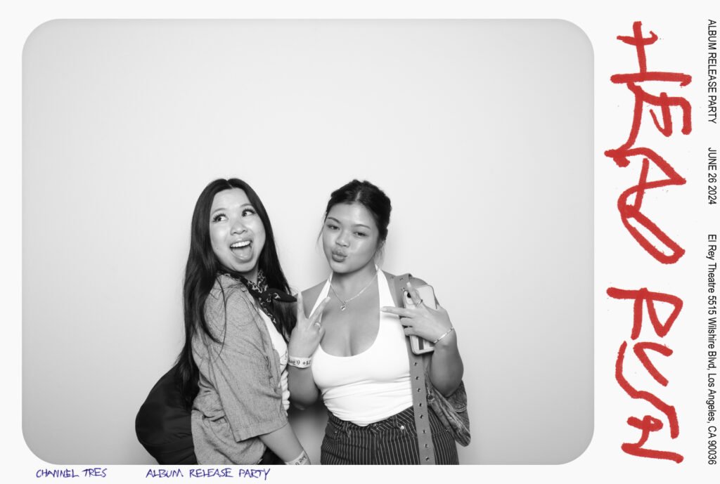 Channel Tres enjoying a photo booth rental at El Rey Theater, Los Angeles.