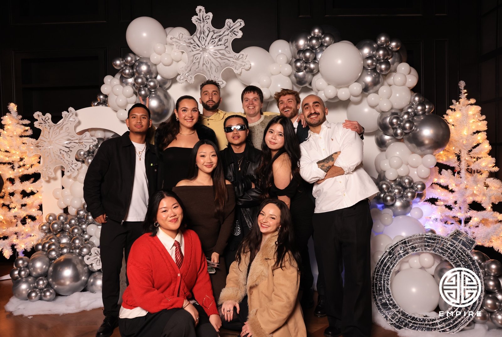 EMPIRE Records Holiday Party Photo Booth in San Francisco 20 Smiling guests posing at EMPIRE Records holiday party photo booth in San Francisco