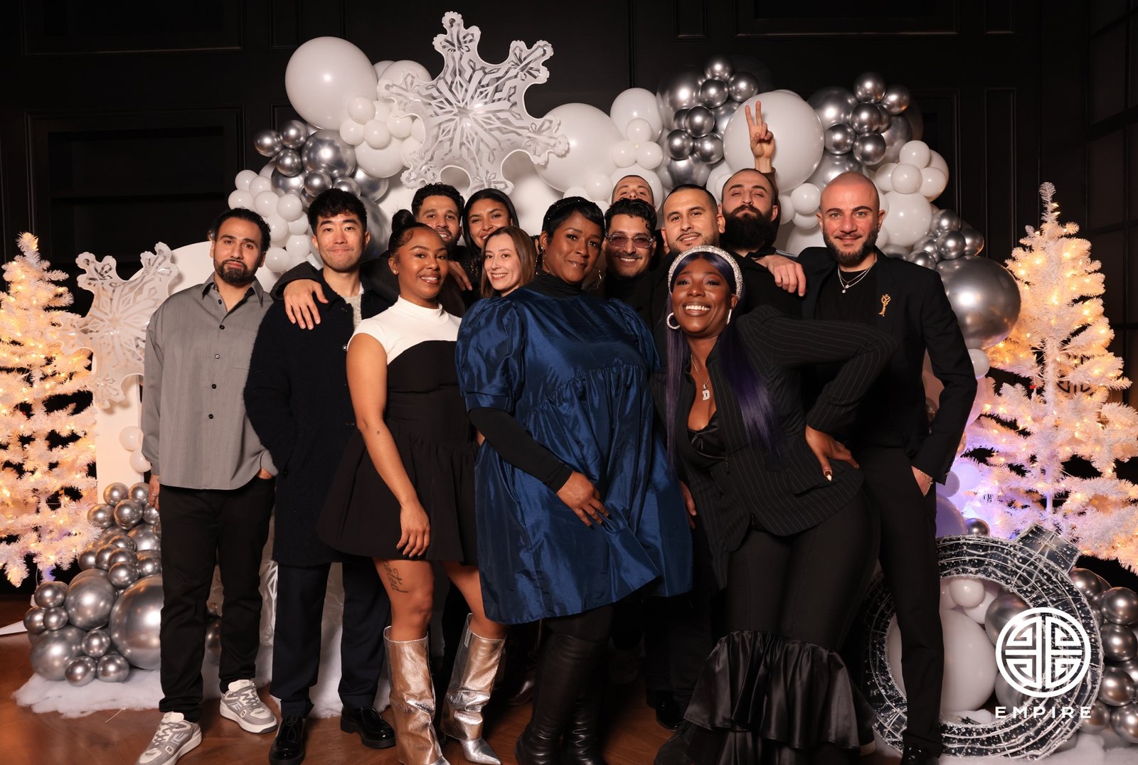 EMPIRE Records Holiday Party Photo Booth in San Francisco 21 Group photo at EMPIRE Records holiday party photo booth in San Francisco