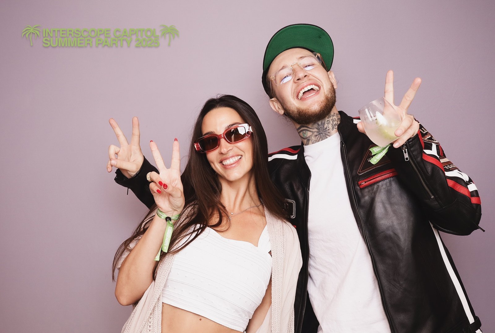 Interscope Capitol Records Summer Party 14 Studio photo booth portrait at the Summer Party in Santa Monica