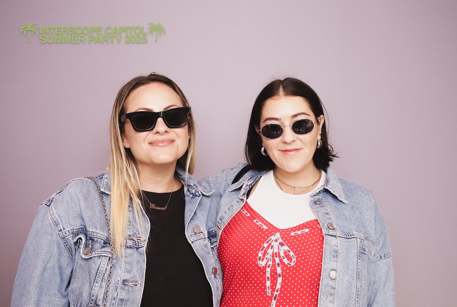 Interscope Capitol Records Summer Party 15 Guests posing at the Interscope Capitol Records company party