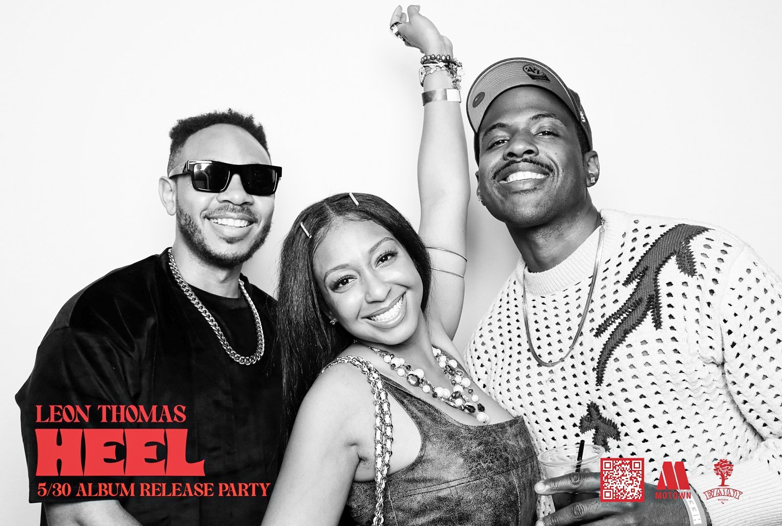 Leon Thomas HEÉL album release photo booth at Avalon Hollywood