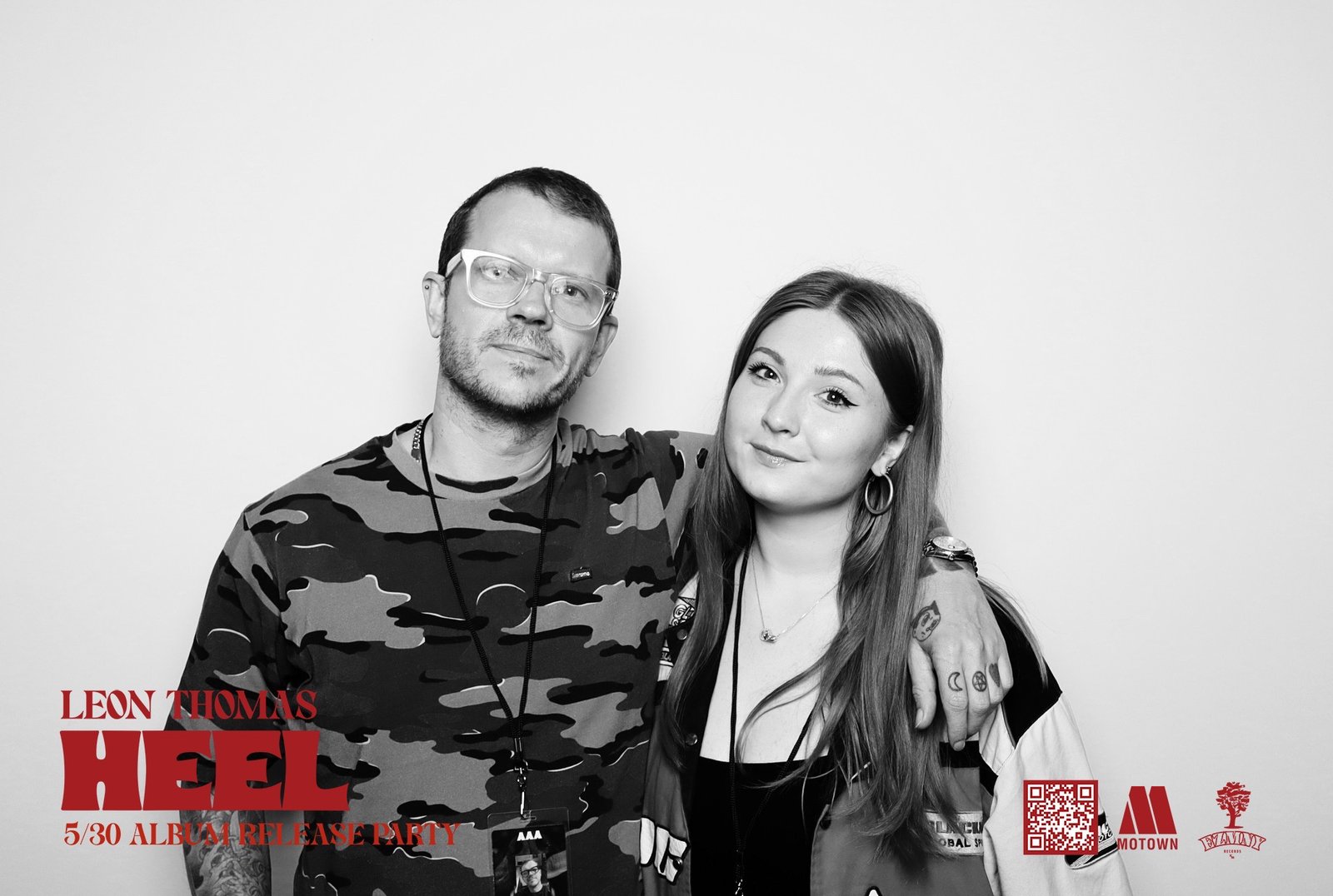 Studio photo booth portrait from HEÉL release party at Avalon Hollywood