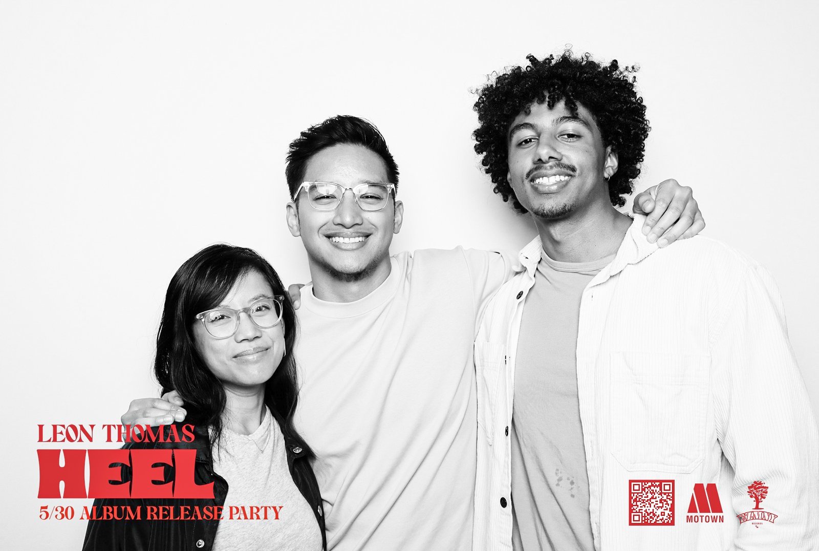 Photo booth experience for Leon Thomas album release event