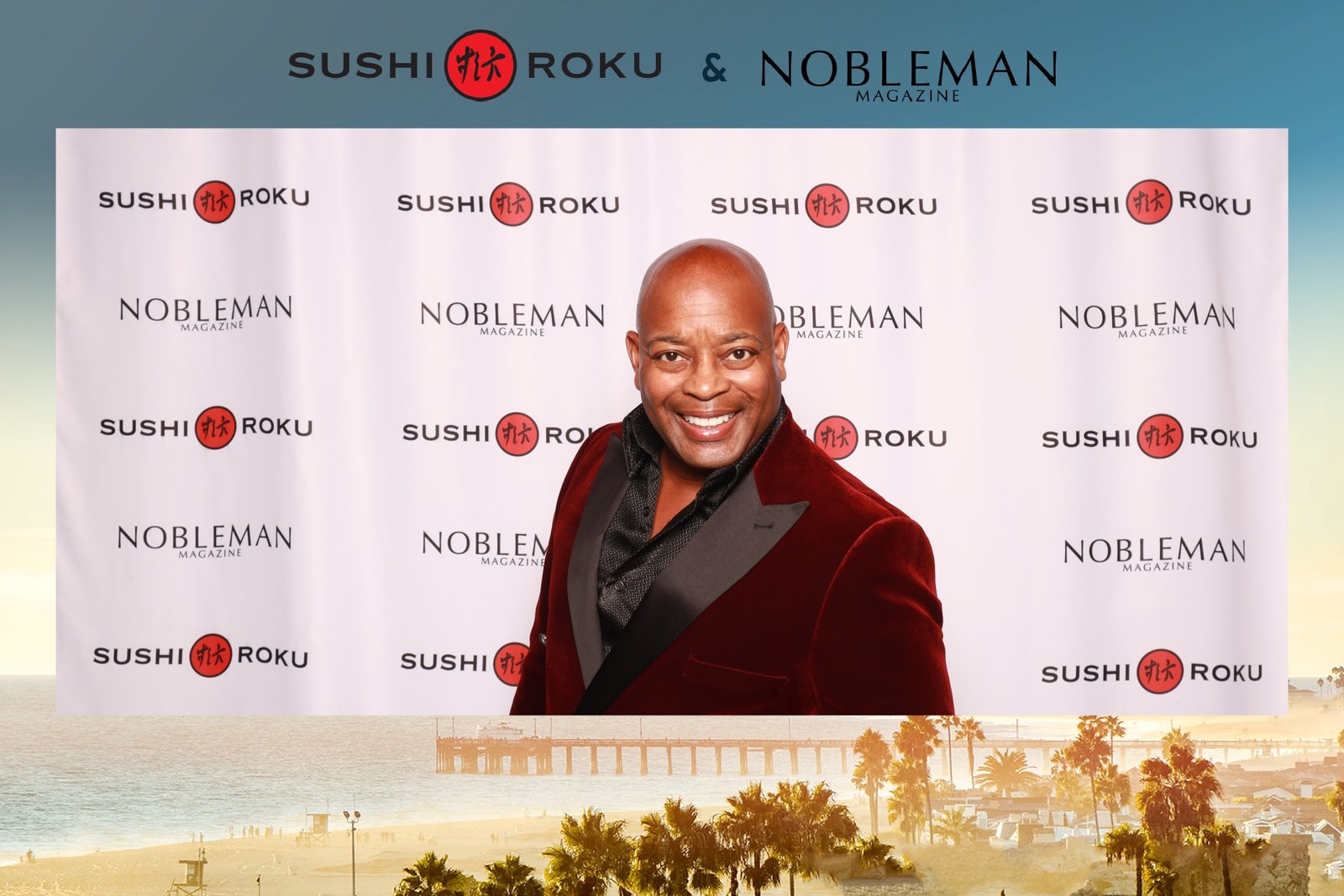 Sushi Roku Newport Beach 10 Year Anniversary photo booth highlight