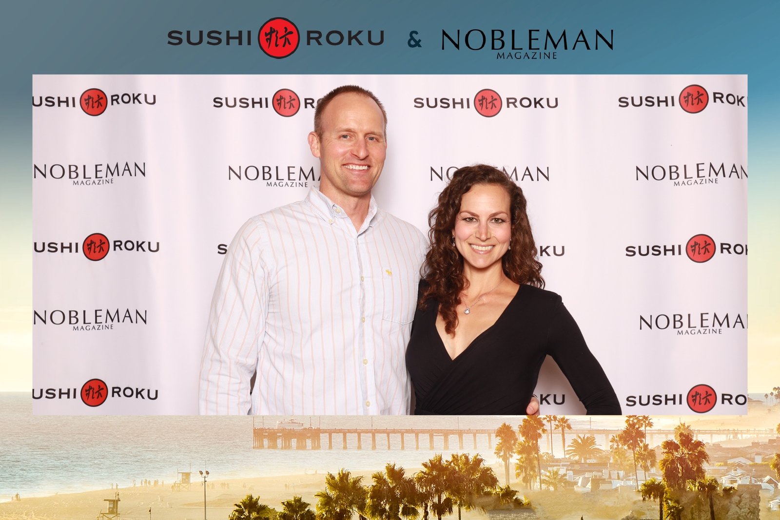 Guests posing at the Sushi Roku Newport Beach 10 Year Anniversary event