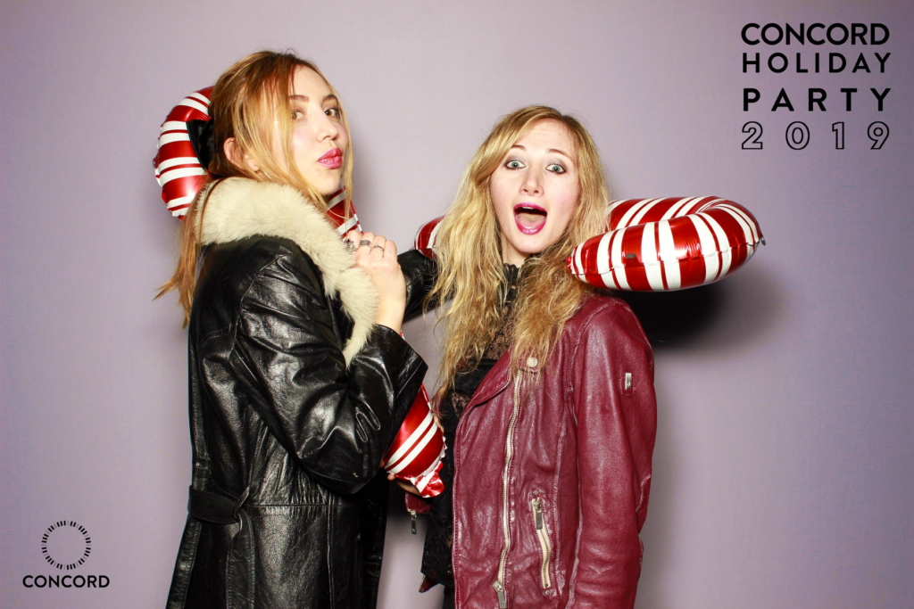 concord holiday party 2019 hive photo booths