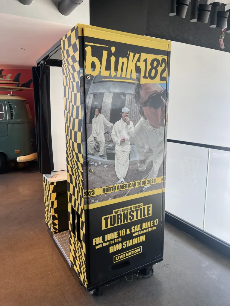 Blink-182 concert promotional display